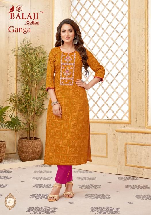 Balaji ganga vol-1 straight kurtis wholesale